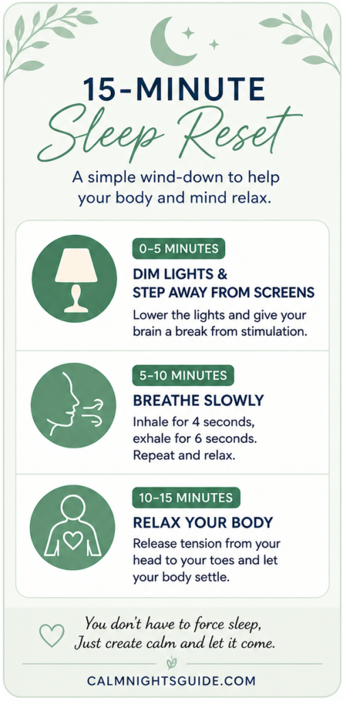 15 minute reset to falling asleep naturally