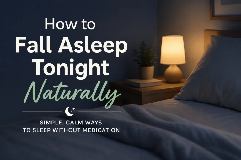 how to fall asleep tonight naturally