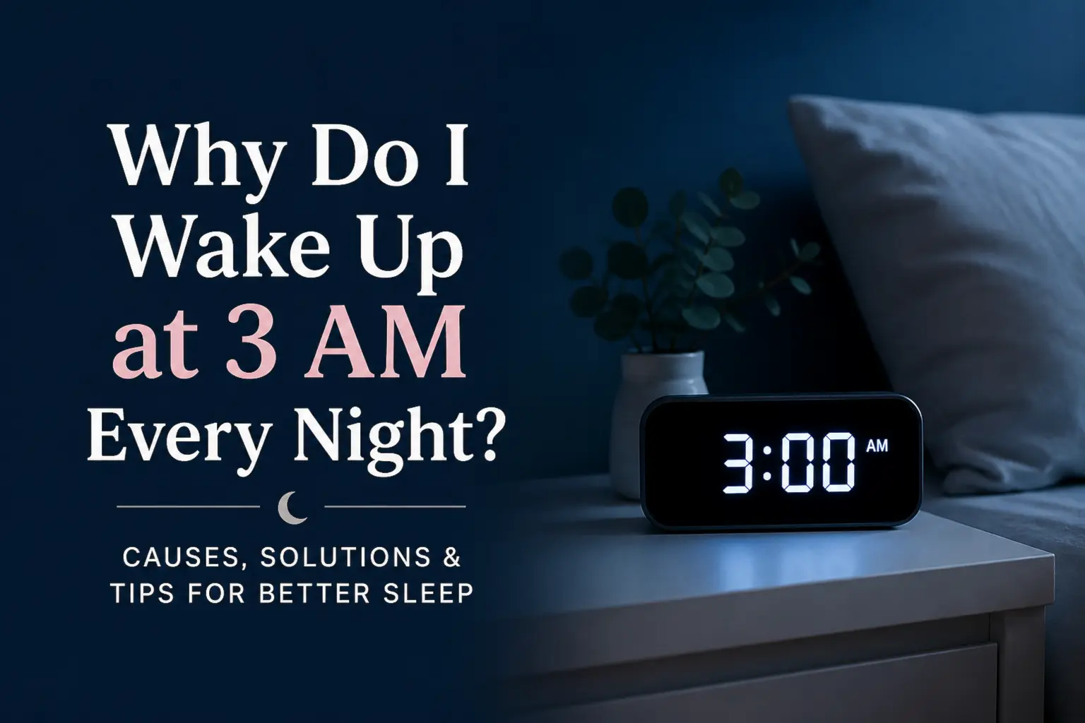 why do i wake up at 3 am every night